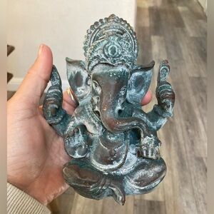 Lord Ganesha antique patina statue
